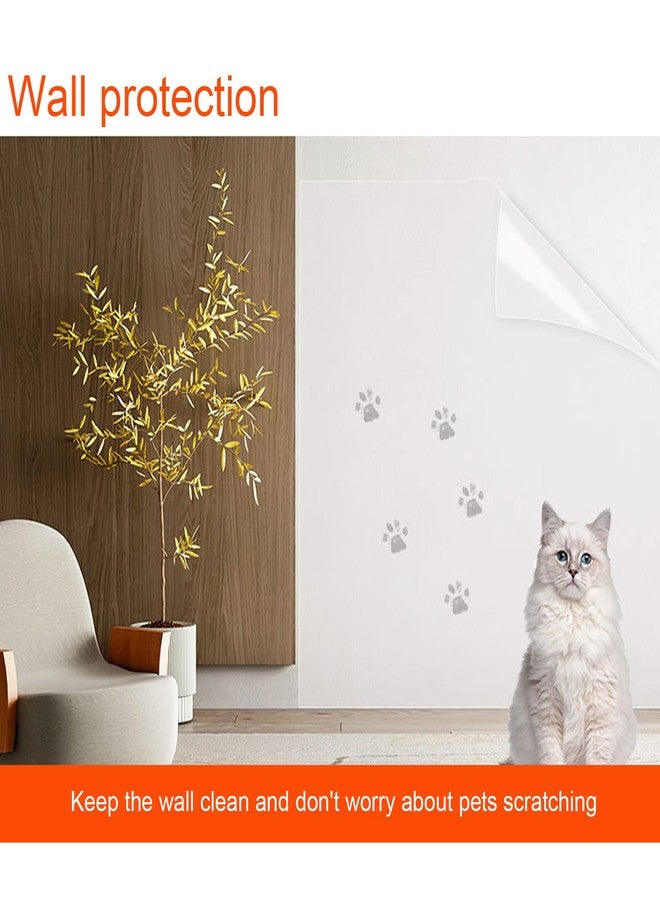 Snkxu ورق لاصق شفاف من سنكسو، لحماية بلاط جدران المطبخ، والخزائن، والجدران، والرفوف. غطاء لاصق مقاوم للماء والزيوت (15.7 × 78.7 بوصة). - Image 3